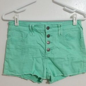 Cello Seafoam Green Shorts